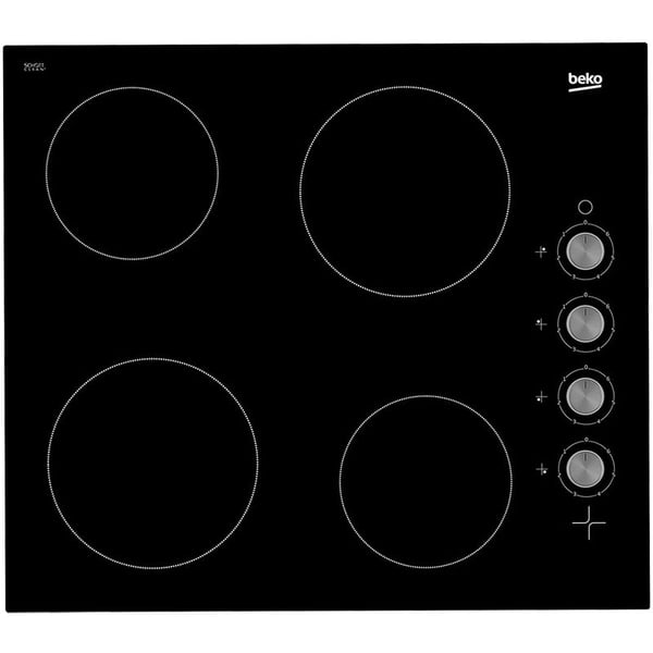 BEKO HIC64100 BI HOB, 60 cm hobElectric, 4 Zone, Stainless Steel, Knob Control, 220-240 Volts, 50-60 Hz, 60 cm hobElectric, Turkey, Inox