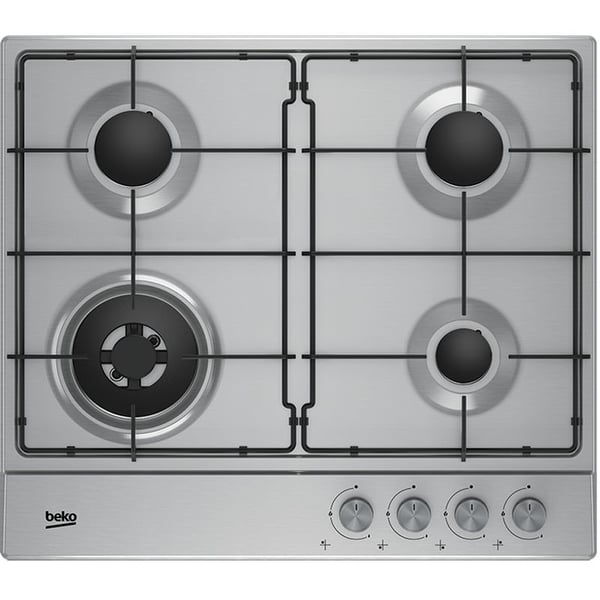 BEKO HIAW64223SXL BI HOB, 60 cm hob gas, Auto Ignition, Full Safety, Stainless Steel, Knob Control, 220-240 Volts, 50-60 Hz, 60 cm hob gas, Turkey, Inox