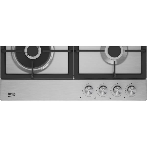 BEKO HIAW64225SXL BI HOB, 60 cm hob gas, Auto Ignition, Full Safety, Stainless Steel, Knob Control, 220-240 Volts, 50-60 Hz, 60 cm hob gas, Turkey, Inox