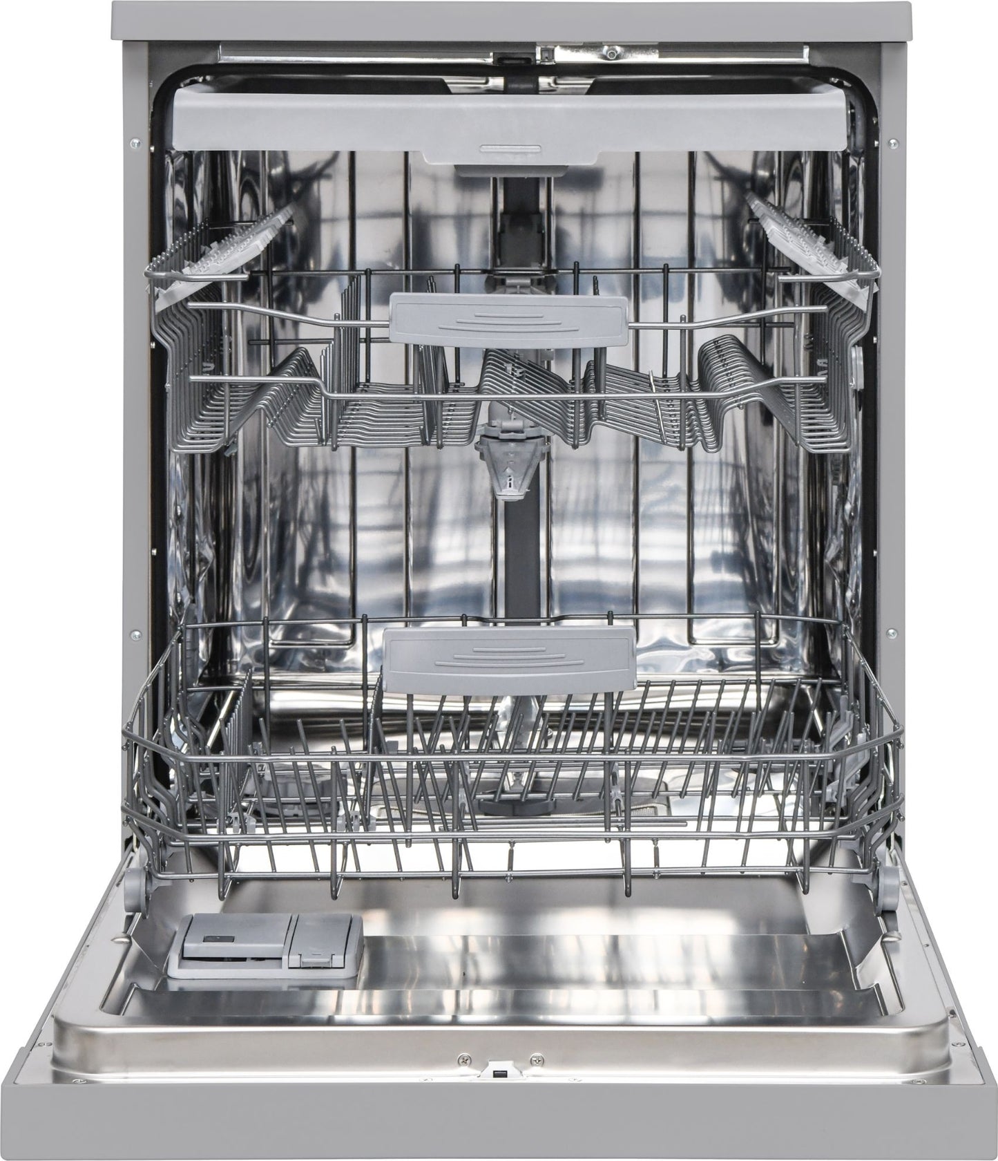 Daewoo Dishwasher with 6 programmes, 15 place settings, Delay option, Adjustable Racks, 1 Year Warranty, Silver, DDW-Z1513S