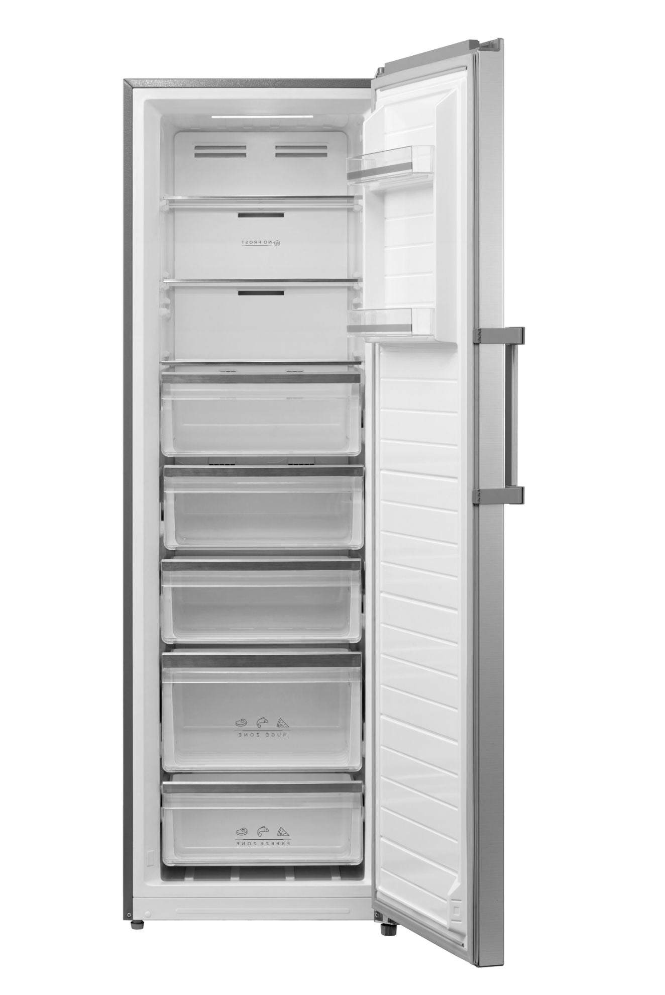 Daewoo Upright Freezer 257L Capacity, No Frost, 3D circulation, Energy saving, Convertible, Stainless Steel, DUF-392S