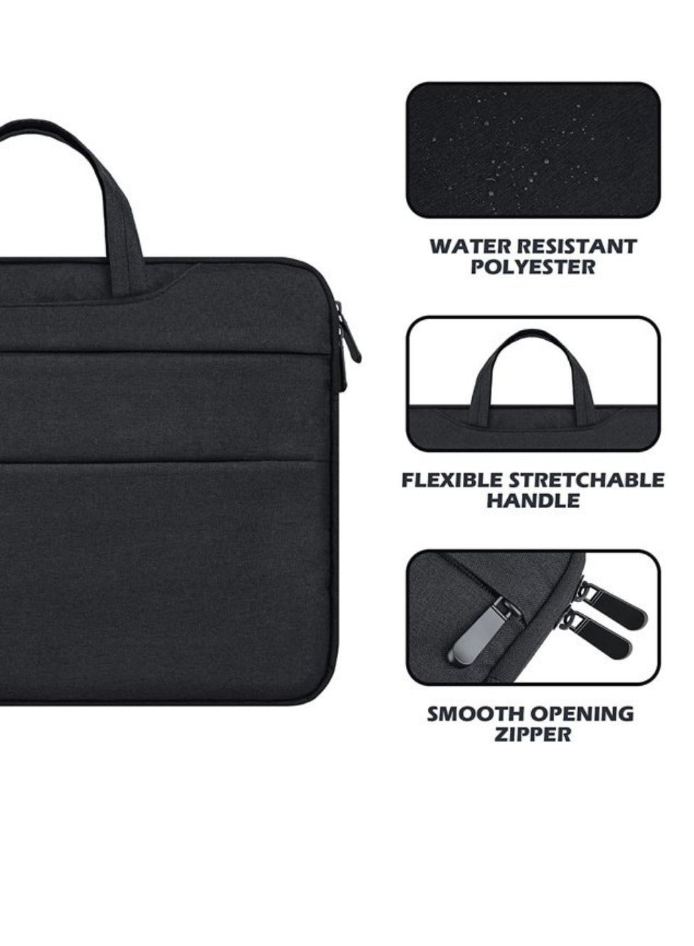 PROTECT Bussiness 15.6 inch Laptop Bag, Travel Belt, Shoulder Belt, Oxford Material, Black, BLT15.5BLK
