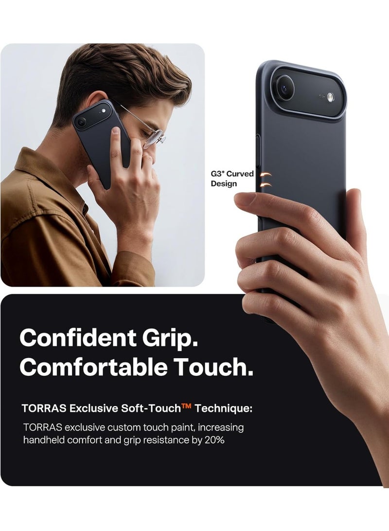 TORRAS Slimfit Magnetic Case for iPhone 17 Air - Black