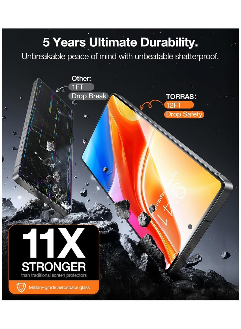 TORRAS Install Master Privacy Screen Protector for Samsung Galaxy S25 Ultra - Black