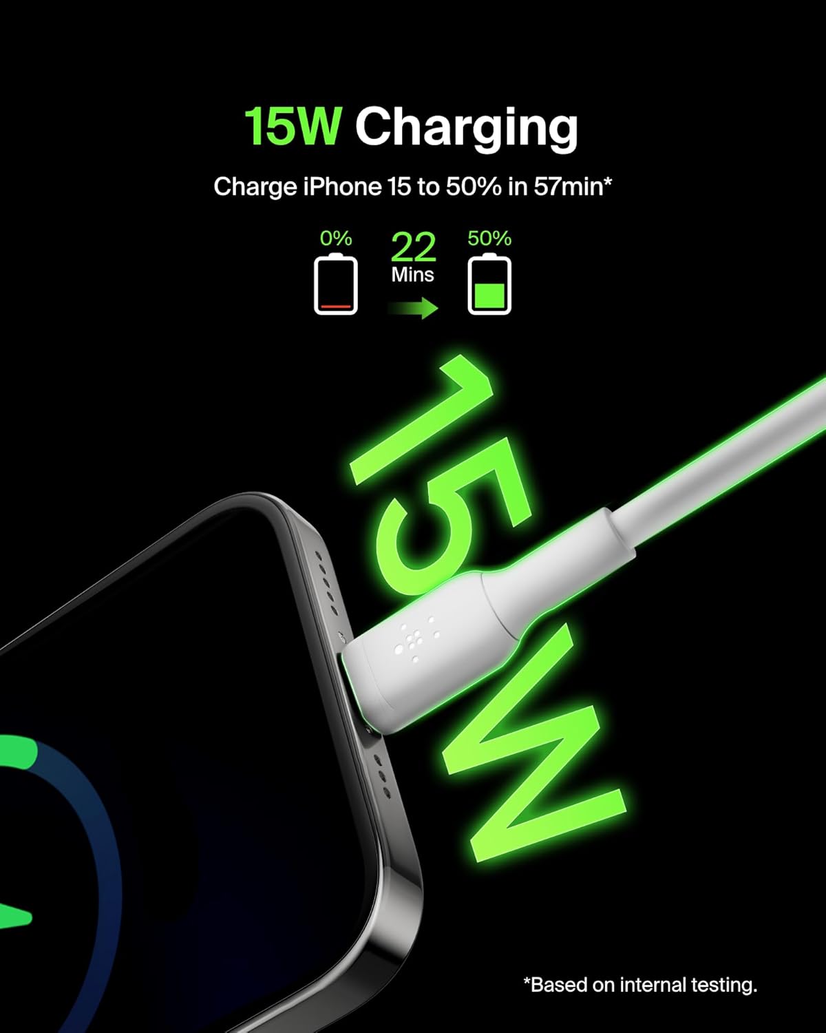 Belkin USB-C to USB-A Charging Cable 1M – Fast Data Sync Cable – White