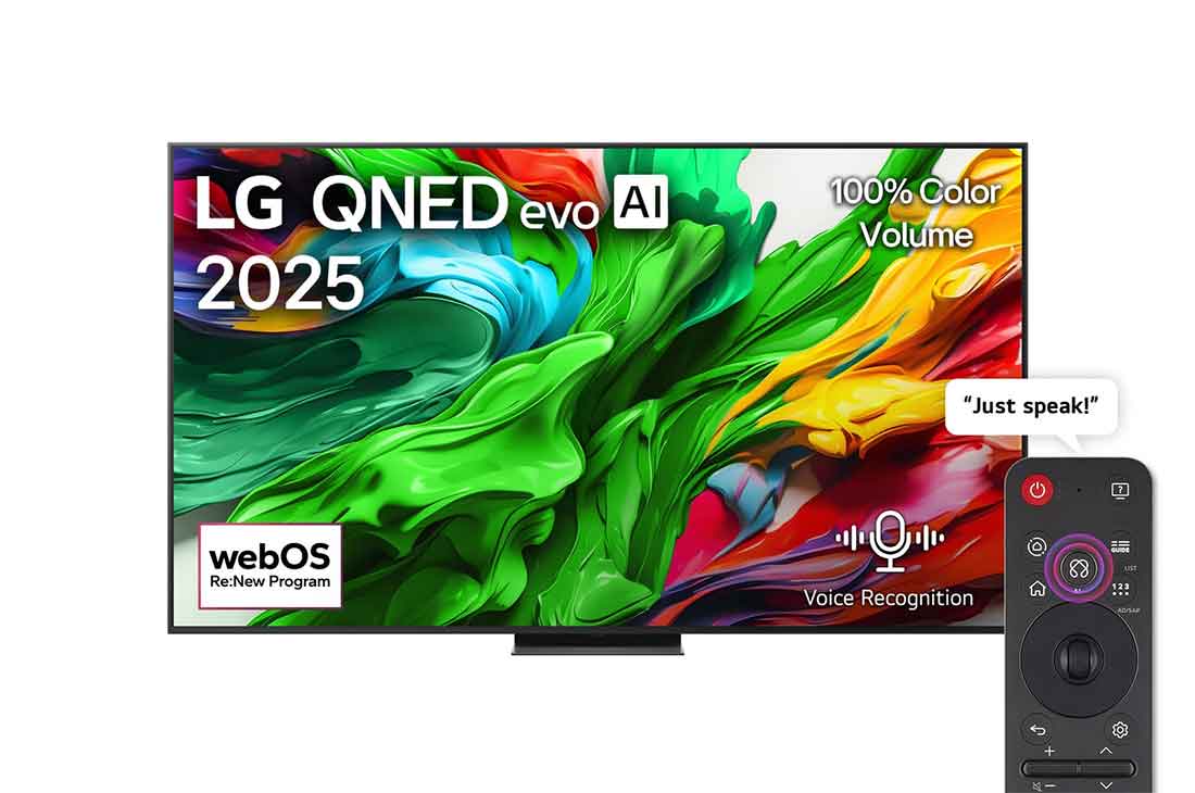 LG 86-inch QNED evo AI QNED86 4K 120Hz Smart Television AI Magic remote webOS25 (2025)