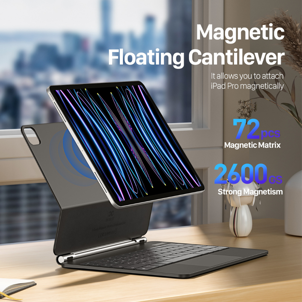 Infinyty Cipher-II Keyboard for iPad 13-inch English/Arabic Keyboard, Black