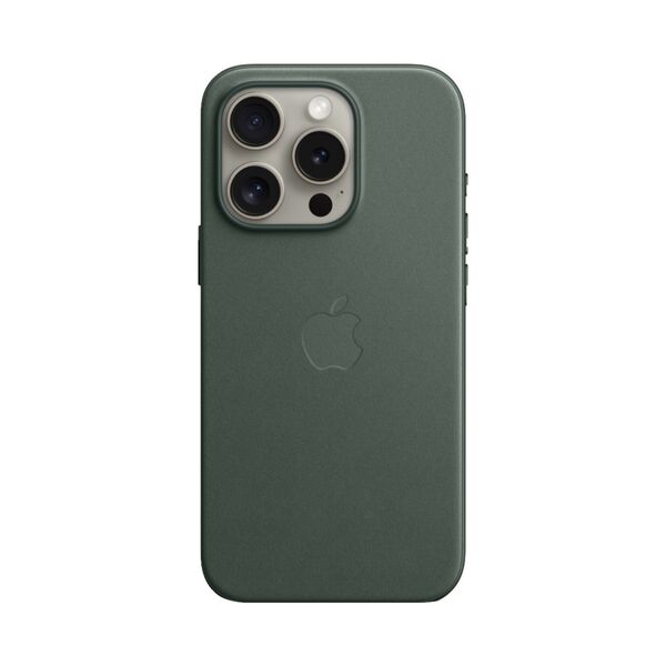 Apple iPhone 15 Pro Fine Woven Protective Case Cover With MagSafe Evergreen