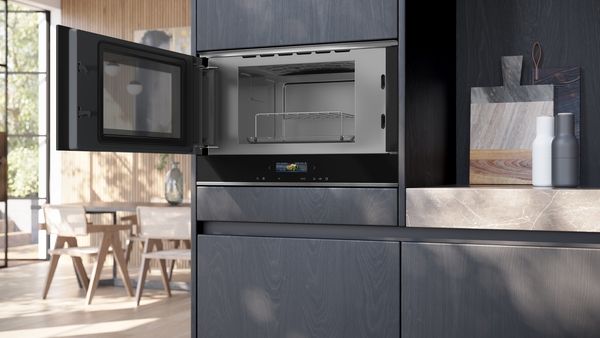 Siemens Built-In Microwave, 21 L, Black, BE732L1B1M