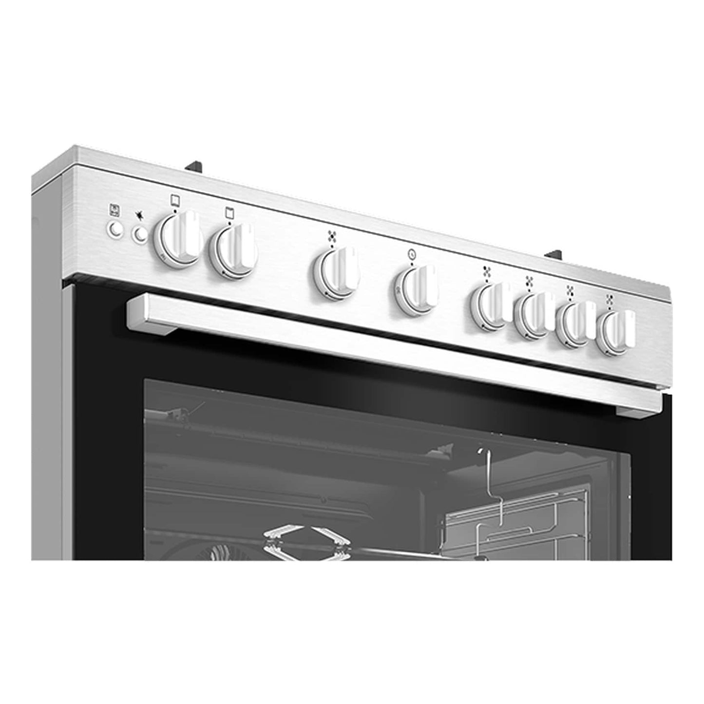 Beko Gas Cooker, 90 CM, 1 Year Warranty, Inox, BGGR 11127 GX