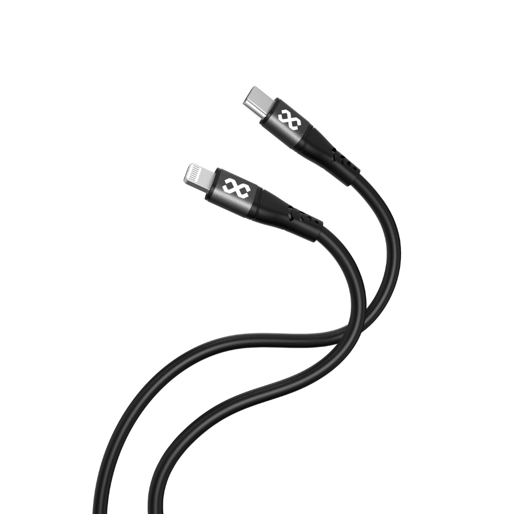 Infinyty Flexera Silicone Lightning Cable USB-C to Lightning, 60W, 1m, Black