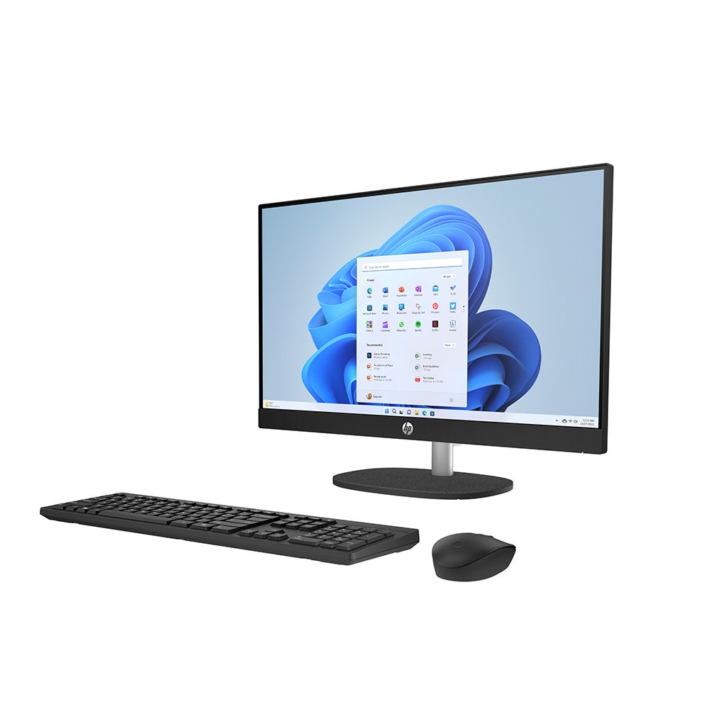 HP AIO PC 24-CR0017NE All-in-One Desktop, Intel 13th Gen i3-1315U, 4GB RAM, 256GB SSD, Intel UHD, 23.8 Full HD, Windows 11 Home, Jet Black