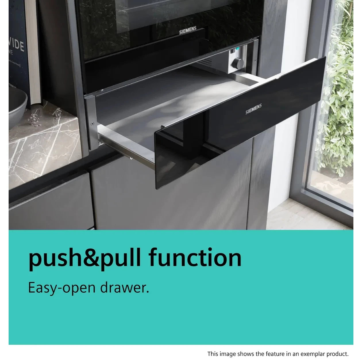 Siemens iQ700 Built-in Warming Drawer, 60cm, Wi-Fi, Black, BI710C1B1B