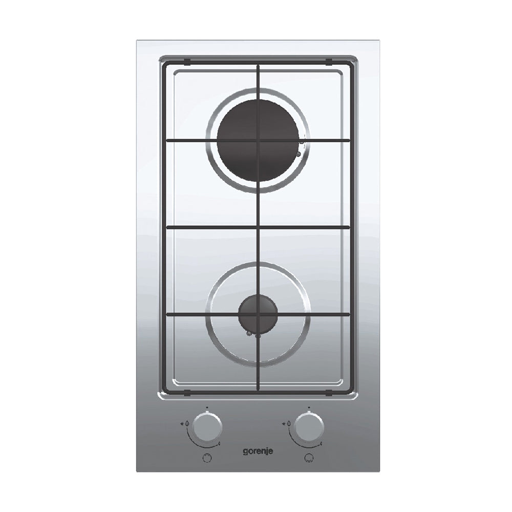 Gorenje Built In Gas Hob with 2 Burner Silver G340UX