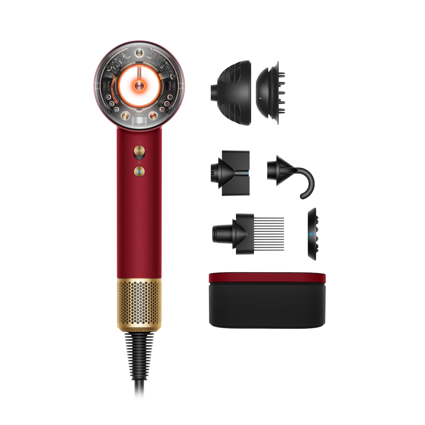 Dyson Supersonic Nural HD16 in Red Velvet and Gold