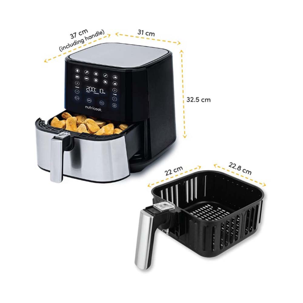 Nutricook Rapid Air Fryer 5.5L Black