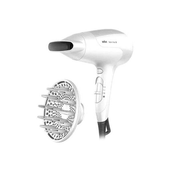 Braun Satin Hair 3 Hair Dryer with Ionic Function 2000W White