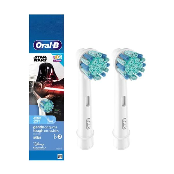 Braun Oral-B Starwars Kids Brush Head 2-Piece White