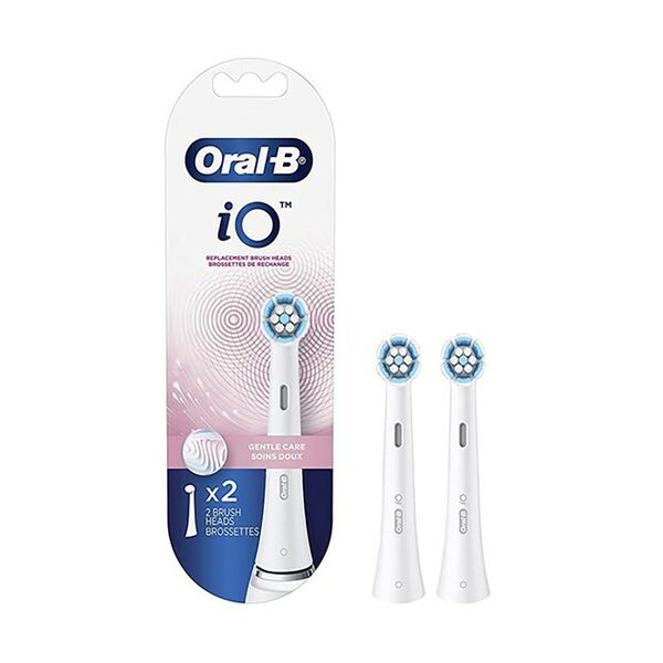 Braun Oral-B Io Gentle Care Replacement Brush Heads 2-Piece White