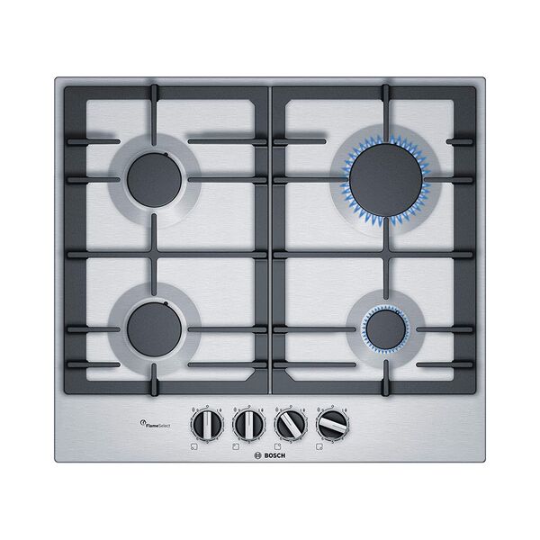 Bosch 4 Burners Gas Hob 60 cm Silver PCP6A5B90M