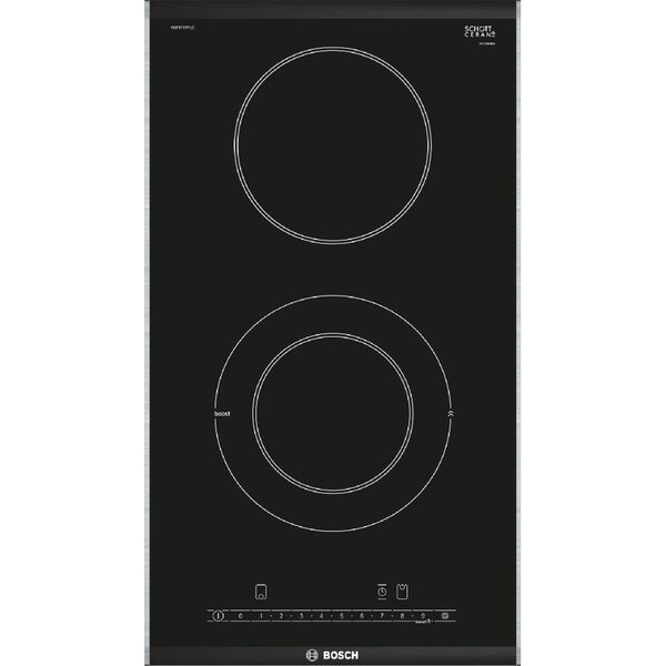 Bosch Series-6 Domino Hob 2-Burner 30cm Black PKF375FP1M