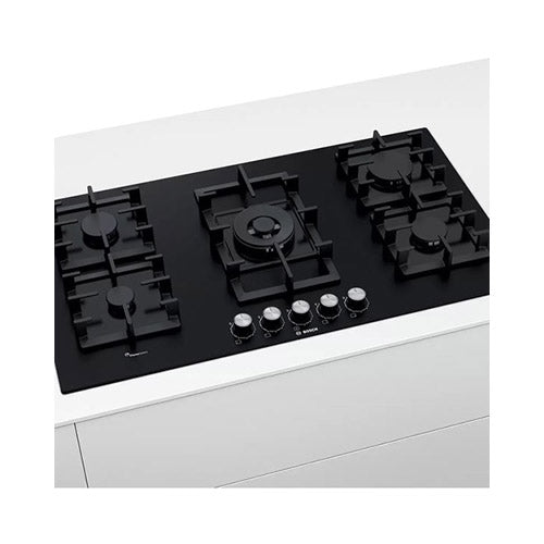 Bosch 5 Burners Gas Hob 90cm Black PPQ9B6O90M