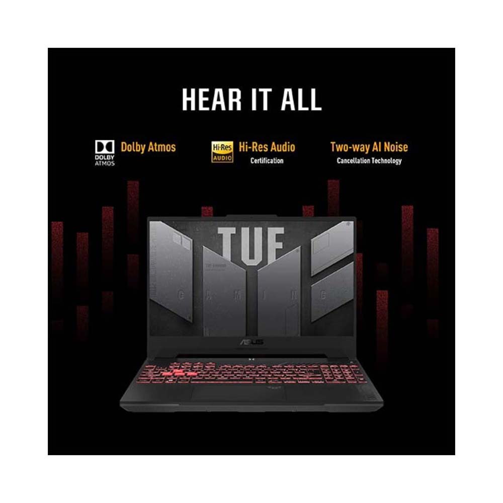 ASUS TUF A15 Gaming 15.6-Inch Ryzen 7-7735HS 16GB RAM/512GB SSD 6GB NVIDIA GeForce RTX 4050 Grey
