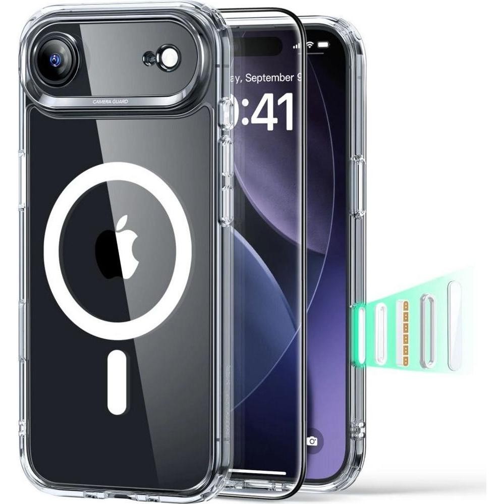 ESR CL HYB MAG iPh 17 AirCL Protector+CS