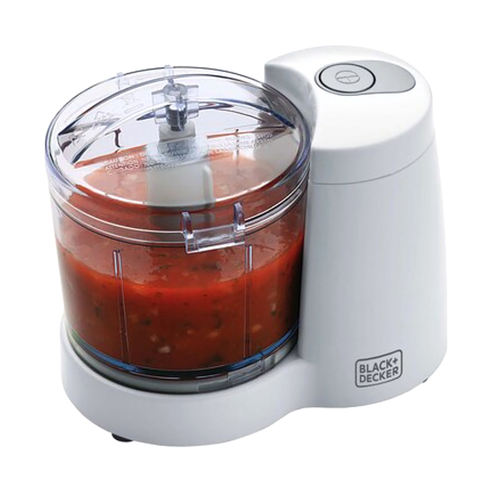 Black + Decker Mini Chopper 350ml White