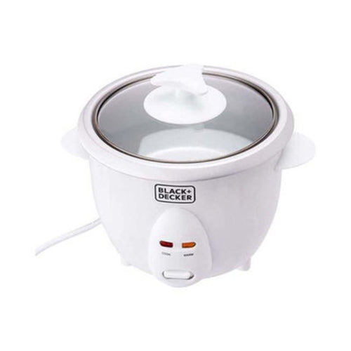 Black + Decker Non-Stick Rice Cooker 600ml White