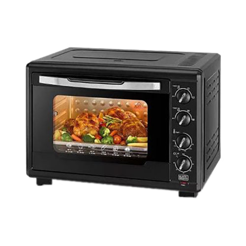 Black & Decker Double Glass Toaster Oven 55 Liter Black