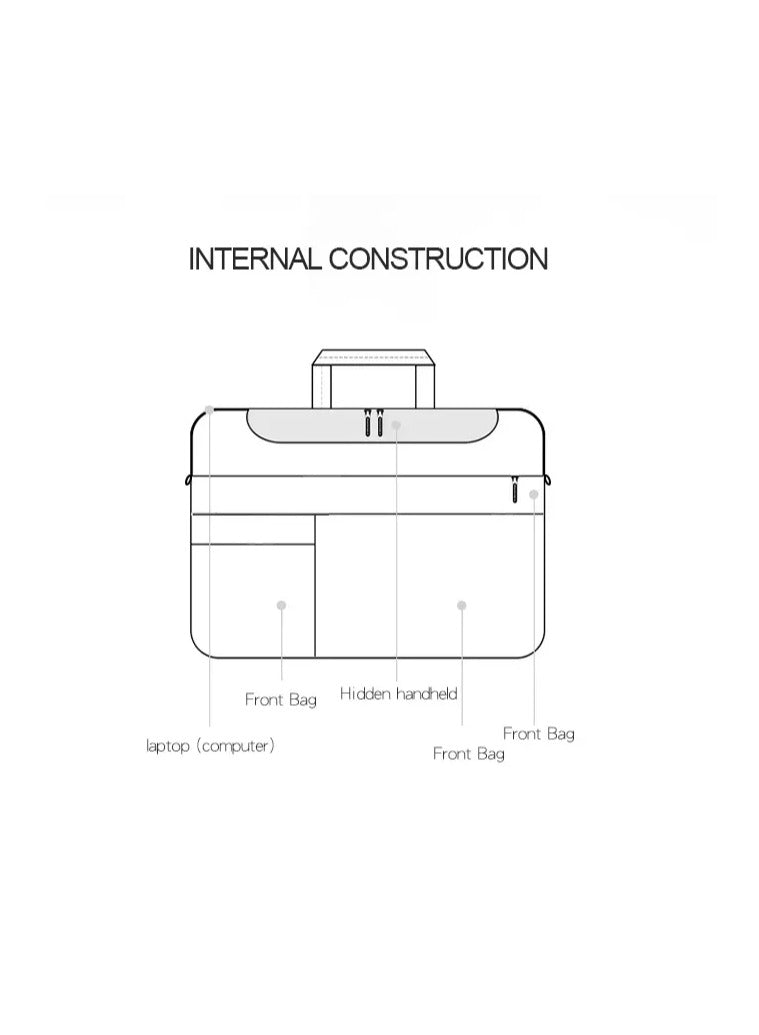 PROTECT Bussiness 15.6 inch Laptop Bag, Travel Belt, Shoulder Belt, Oxford Material, Grey, BLT15.5GRY