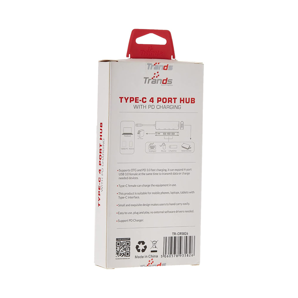 Trands Typec 4Porthubw/Charging Trcr5826