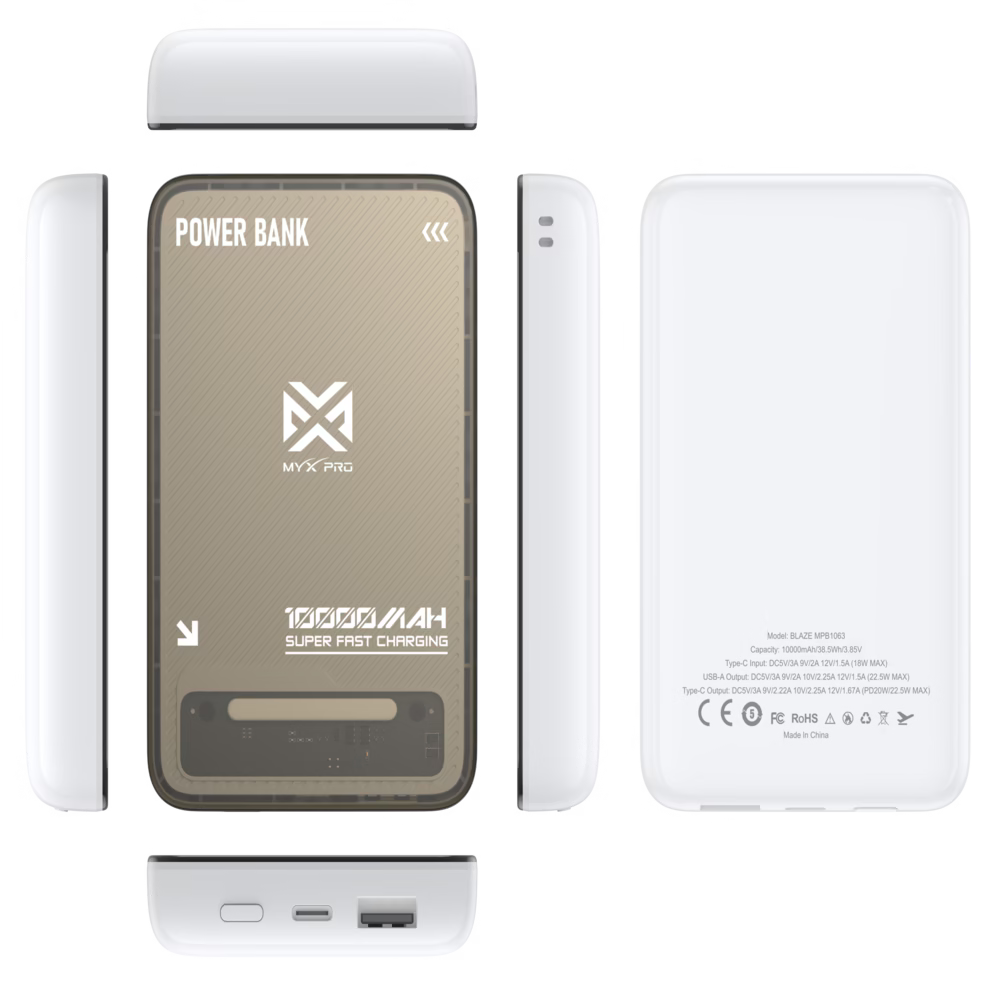 MYX PRO BLAZE 10K HIGH-CAP POWER BANK BEG
