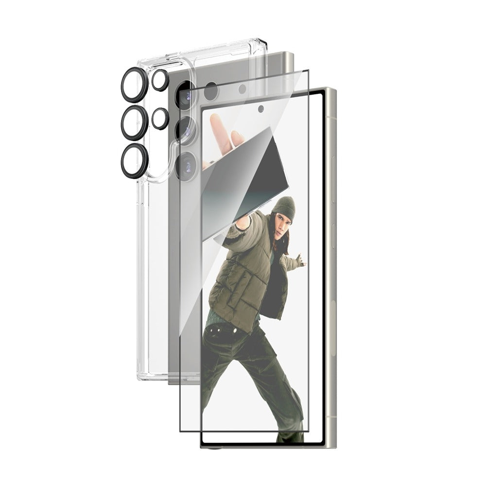 Panzerglass 3-In-1 Bundle Set for Samsung Galaxy S24 Ultra Clear