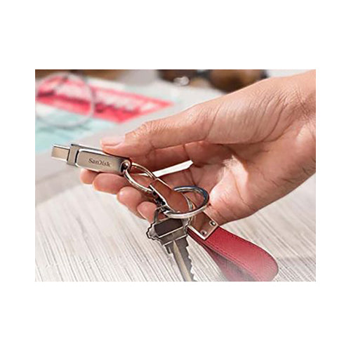 SanDisk Ultra Dual Luxe USB Type-C Flash Drive 64GB Silver