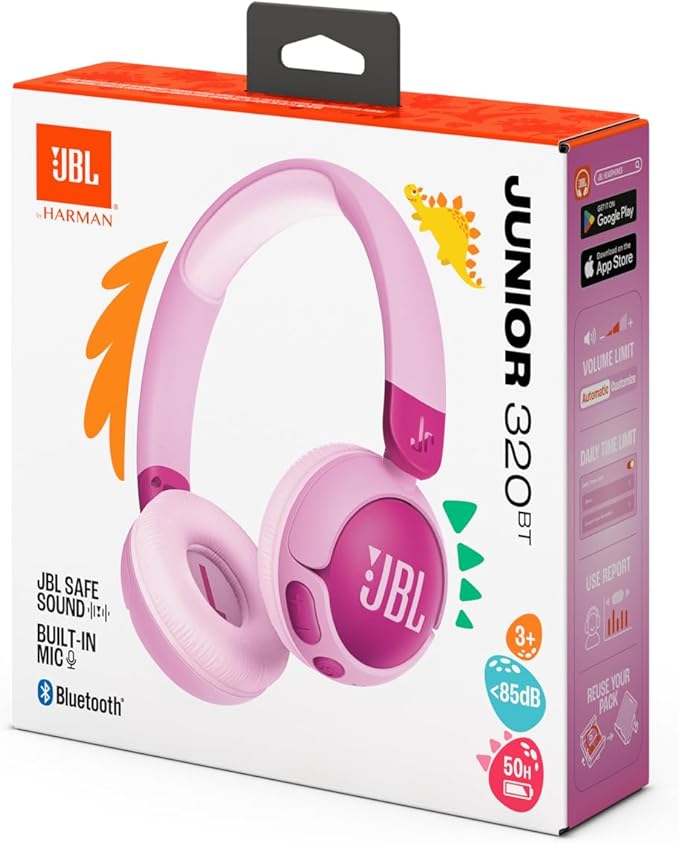 JBL Junior 320BT Wireless Kids Headphones Purple