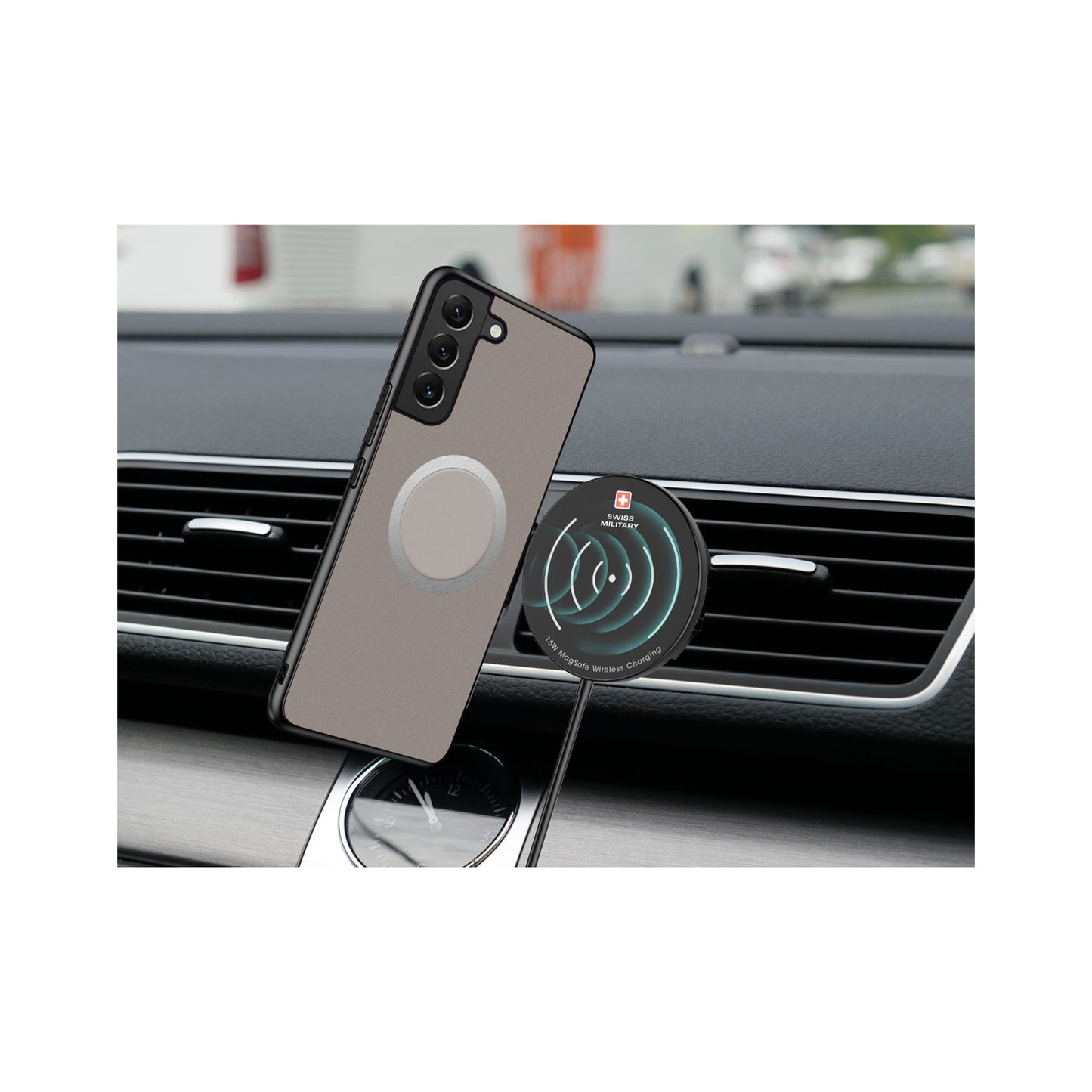 Swiss Military MagSafe Wireless Vent Mount Universal Charger