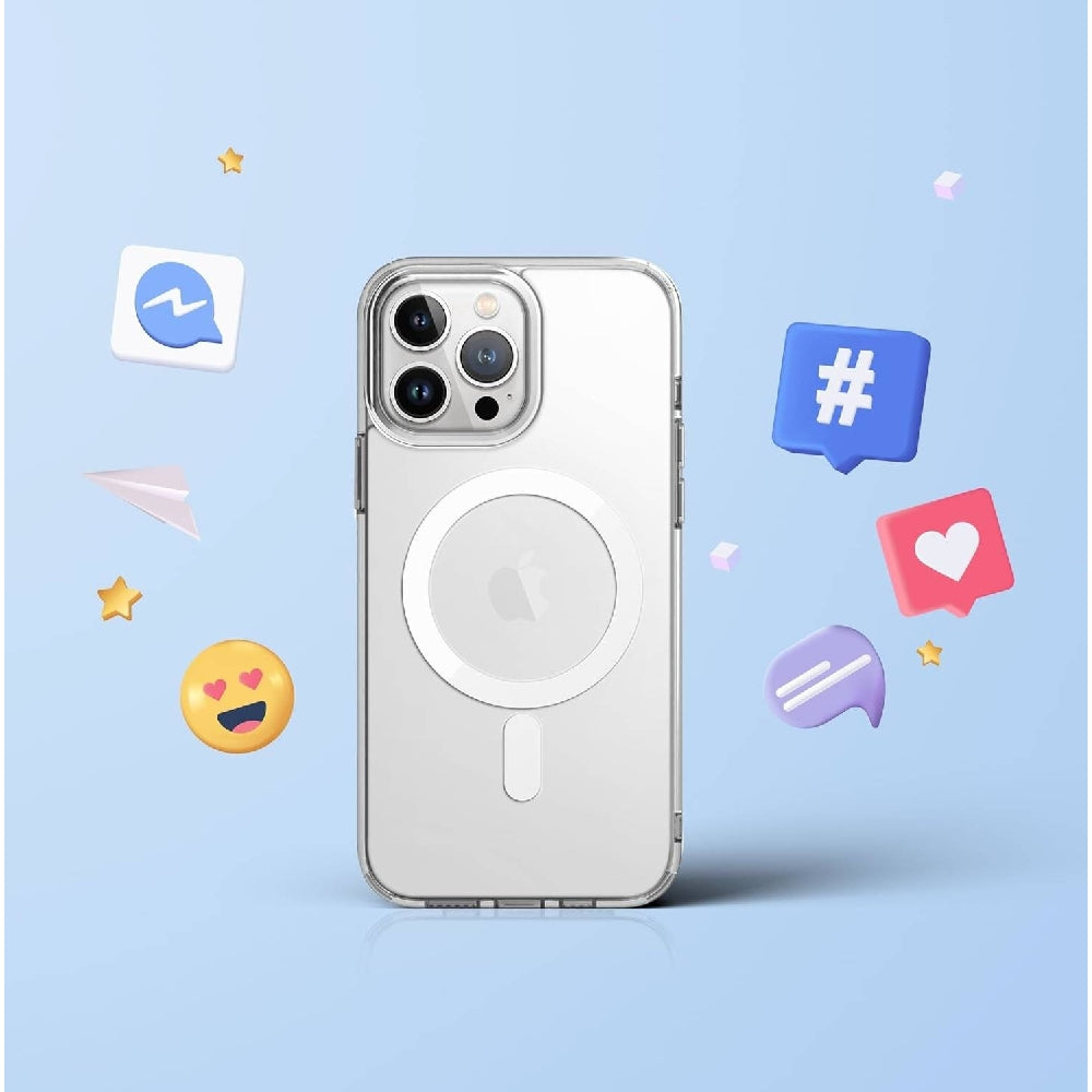 Blupebble Magsafe Safety Phone Case Crystal Clear for Apple Iphone 15