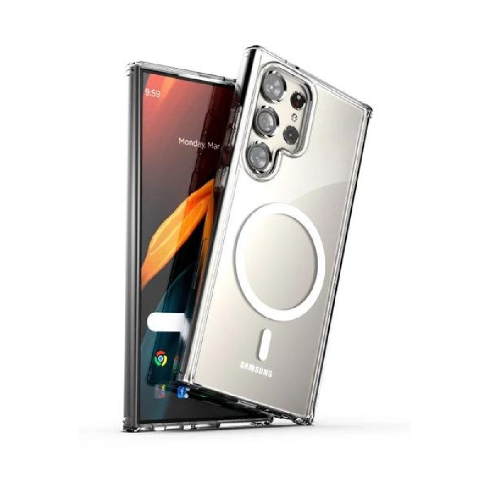 Blupebble Hybrid MagSafe Phone Case For Samsung S24 Ultra Clear