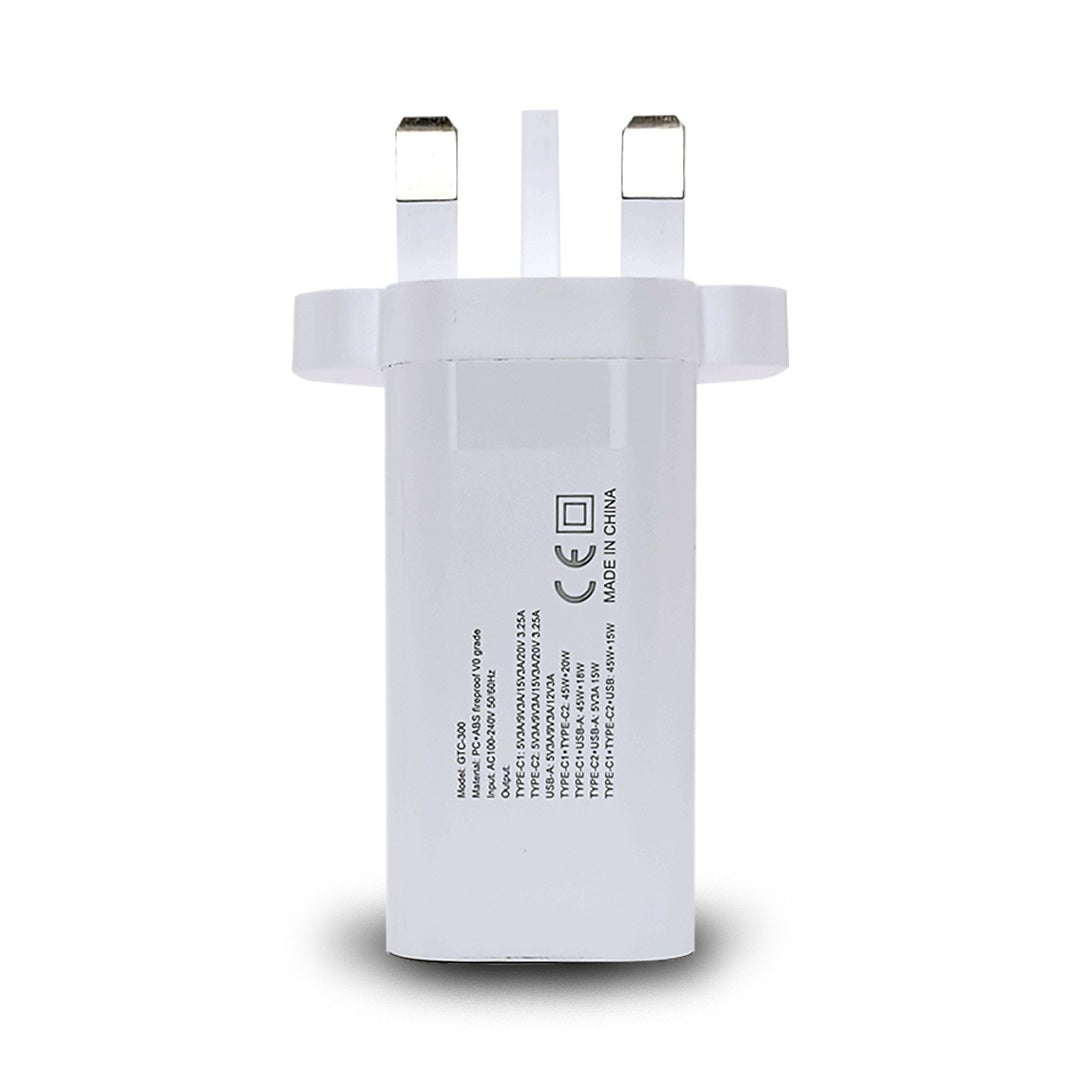 GRABIT GTC-300 PD 65W WALL ADAPTER WHT