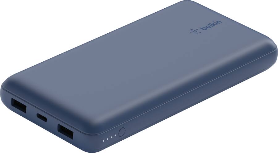 Belkin 20000mAh Power Bank 3-Port Portable Charger 15W – Blue