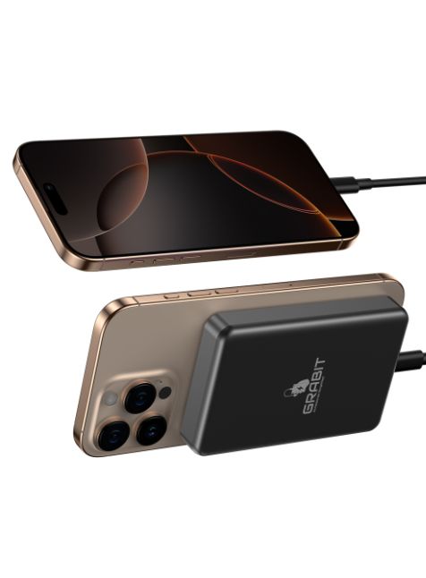 GRABIT GMAG-200 MAGNAT Qi2 10K mAh BLK