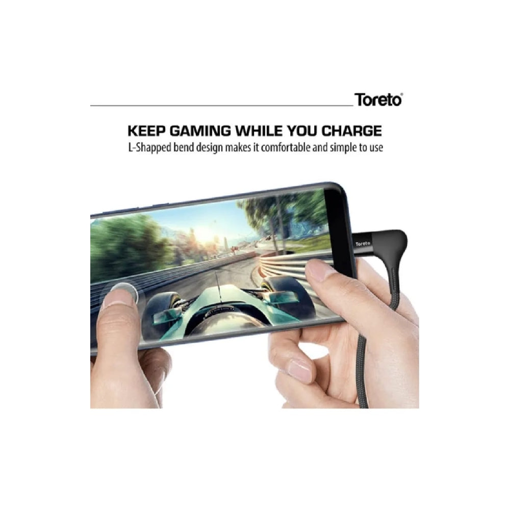 Toreto Elite-1 Micro-USB Charging Cable 1m Black