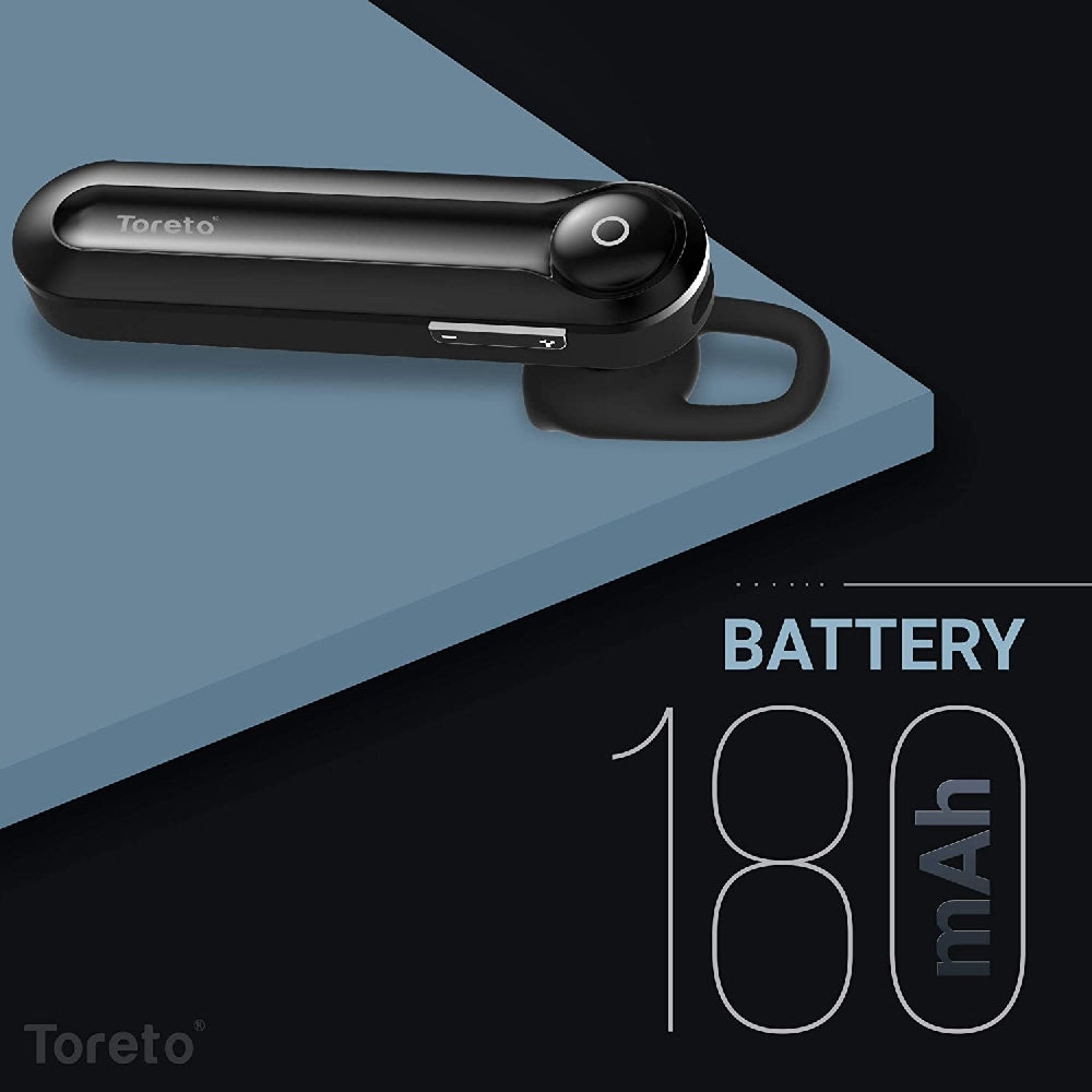 Toreto Wireless Talk Bluetooth Headset Black