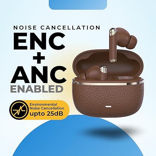 Grabit GTunes Gravel TWS Earbuds with ANC Brown