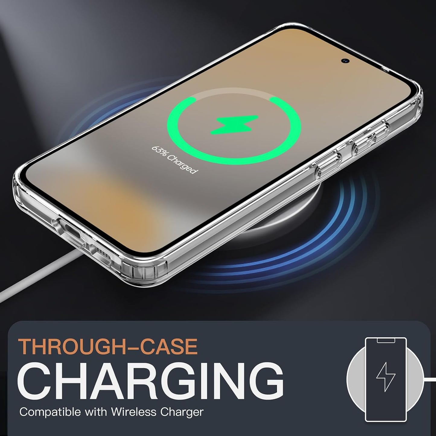 PROTECT Samsung S24 FE Lucid Phone Case, Anti Scratch, Bundle, Screen Protector included, Protective, Clear, LSAMS24FE