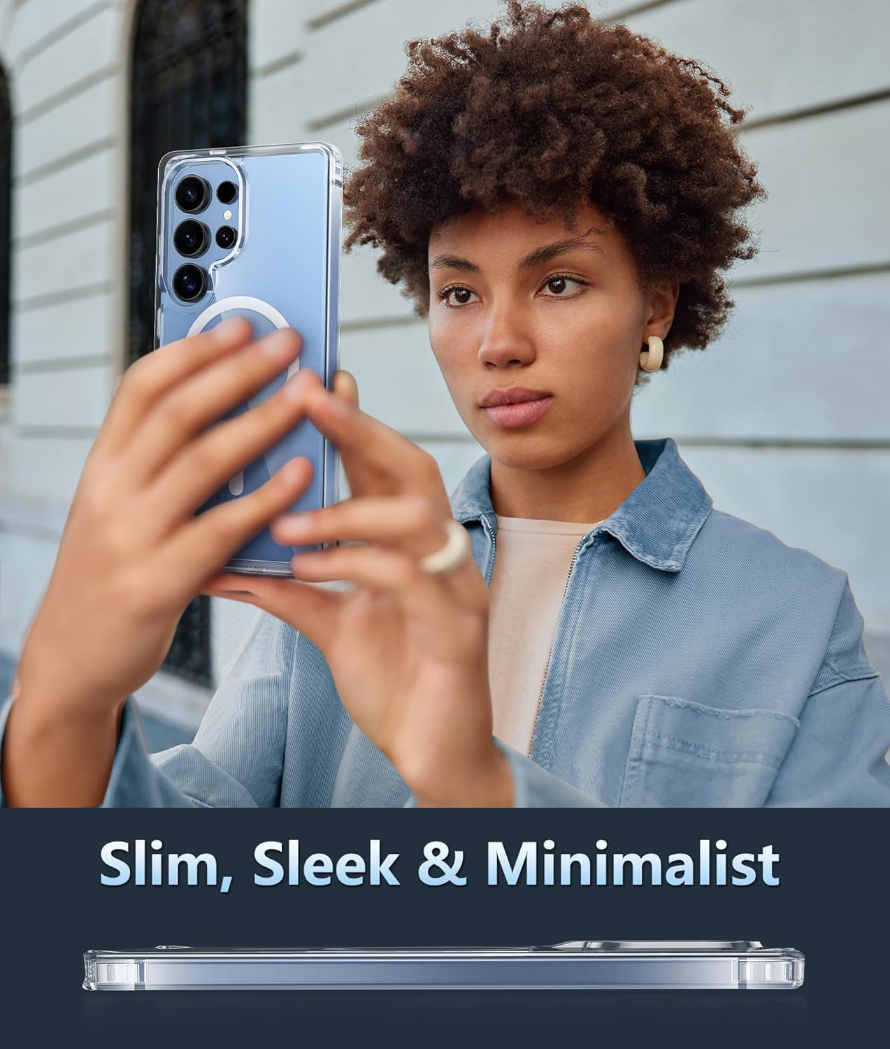 PROTECT Samsung S25 Ultra Magnetic Phone Case, Anti Scratch, Transparent, Protective, Clear, MSAMS25U