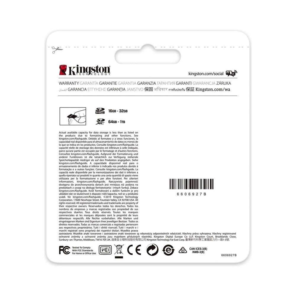 Kingston Canvas Select Plus SDXC Memory Card 64GB Black