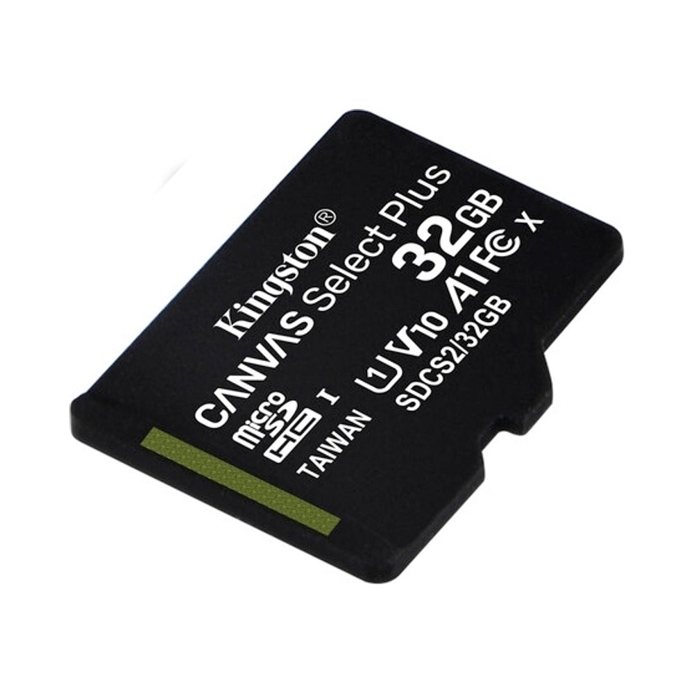 Kingston Canvas Select Plus MicroSDHC Memory Card with SD Adapter 32GB Black